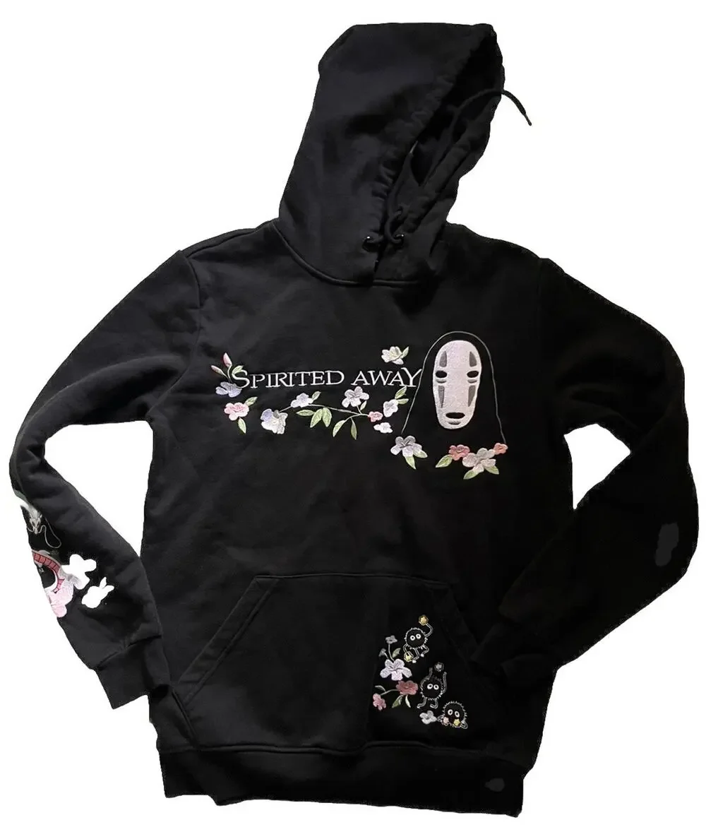 Her universe Studio Ghibli Spirited Away Floral No-Face Hoodie XS Boxlunch